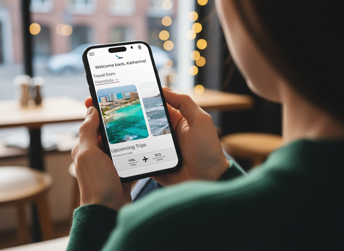 Aether Airlines Mobile mockup