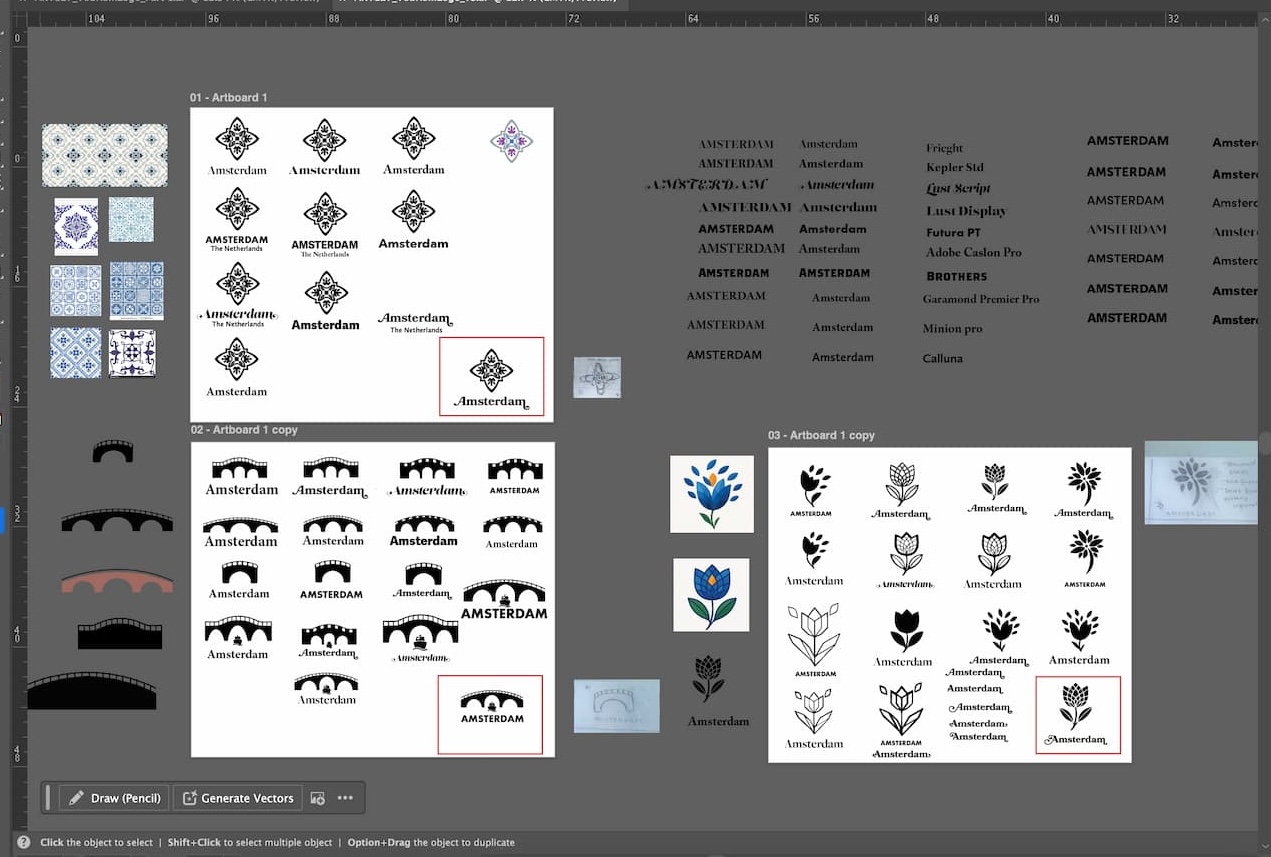Amsterdam logo workspace mockup